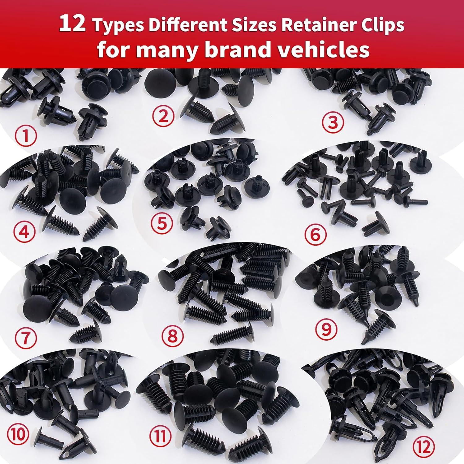 Kit de 252 Clips de Retención Griine para Automóviles