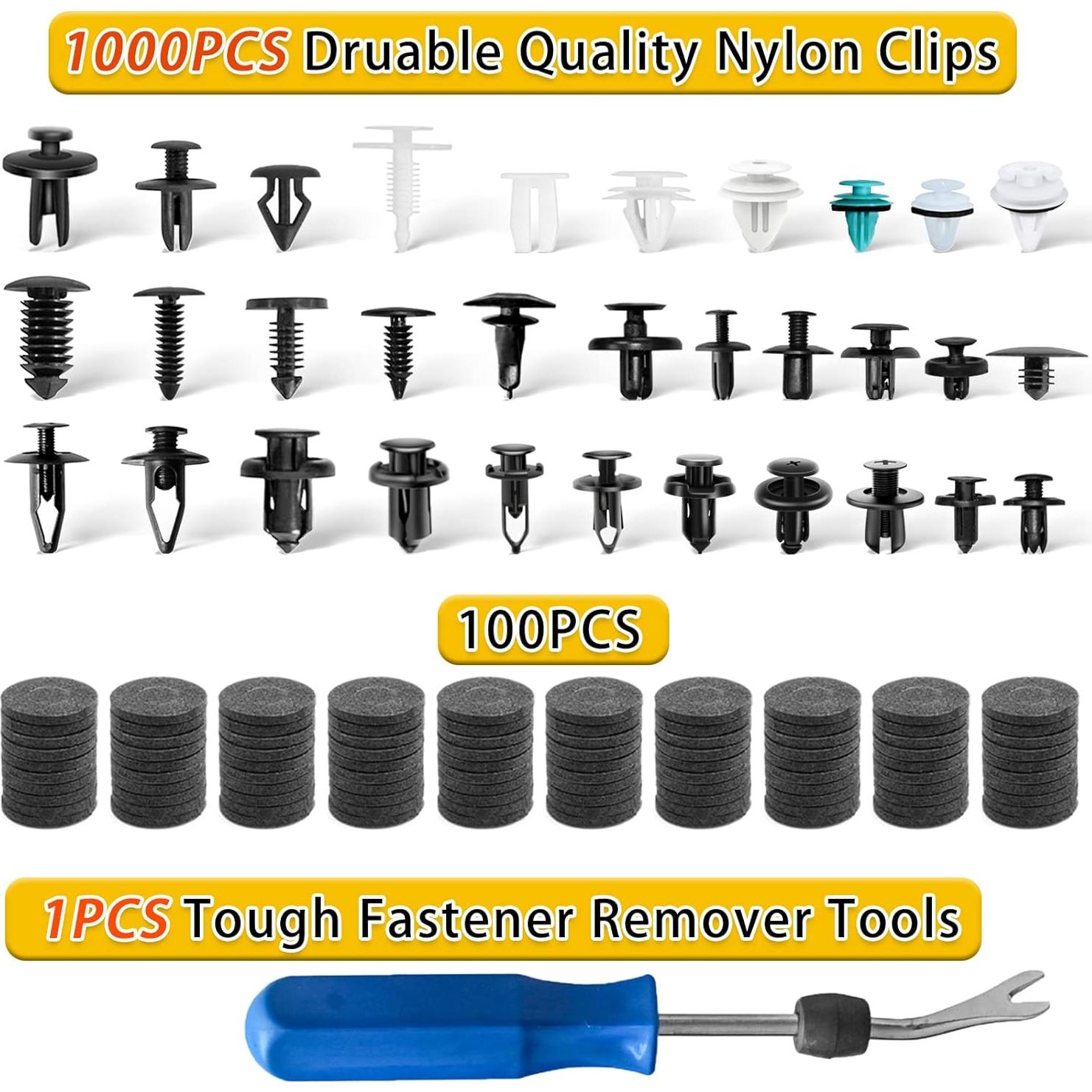 Kit de Clips de Retención de Automóvil Shineyoo 1101PCS