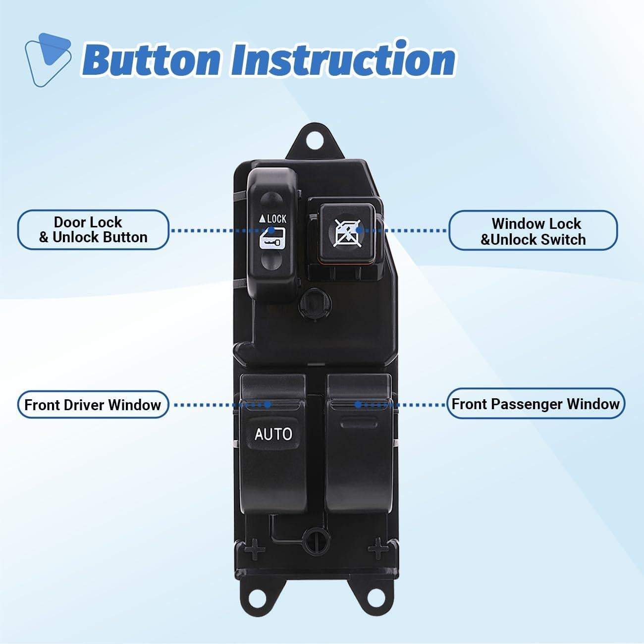 Botón de Control Maestro Ventana Eléctrica AiYiGu 84820-10100A