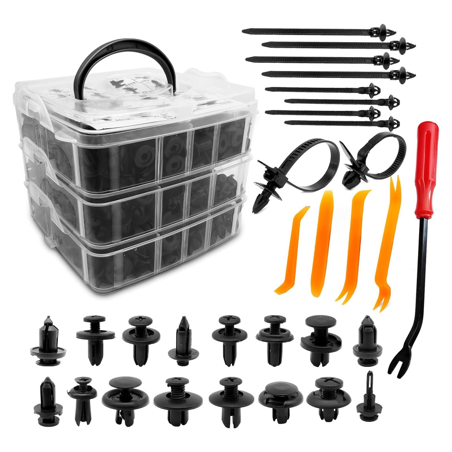Kit 635 Piezas Sujetadores de Clips Automotrices TOPCNOEM
