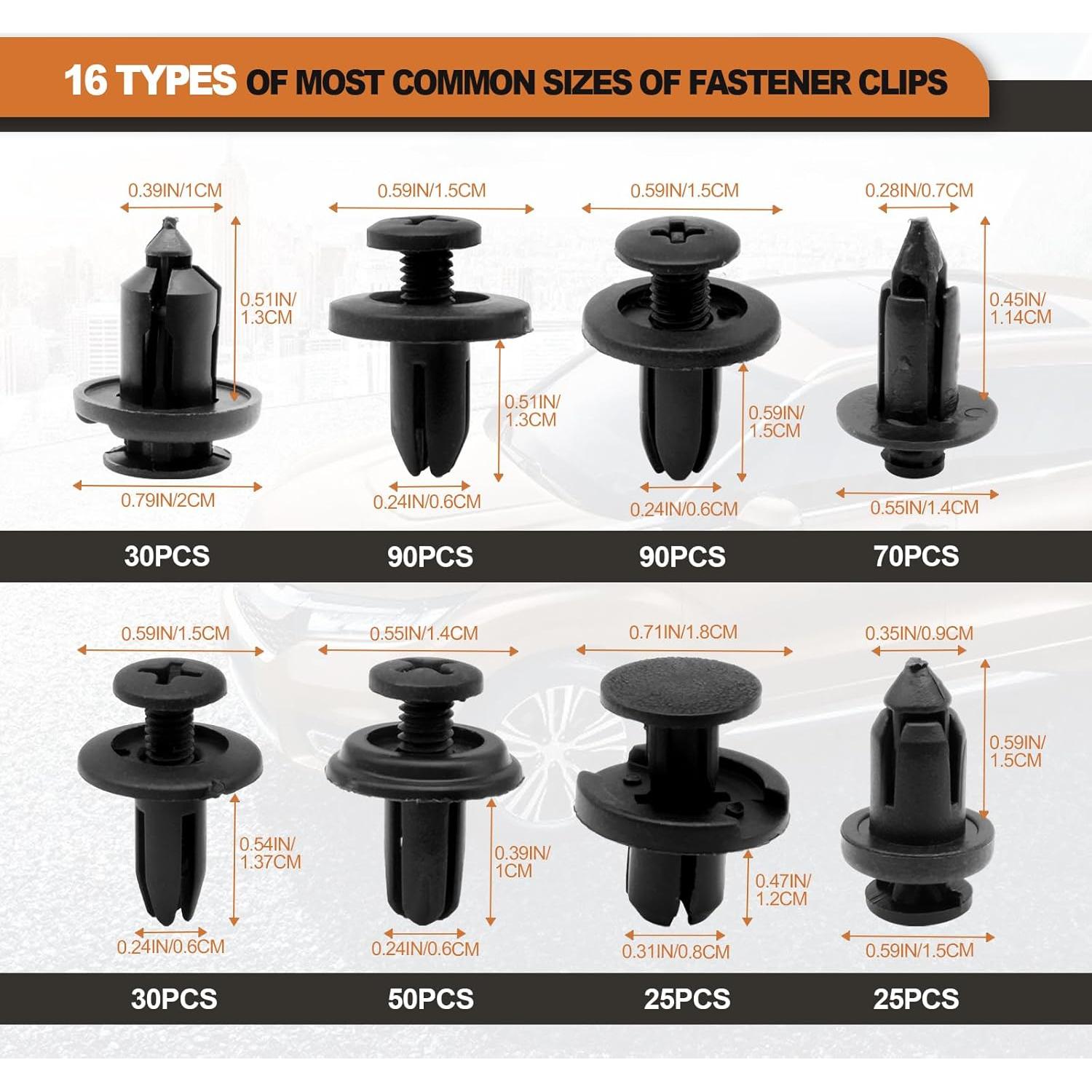 Kit 635 Piezas Sujetadores de Clips Automotrices TOPCNOEM