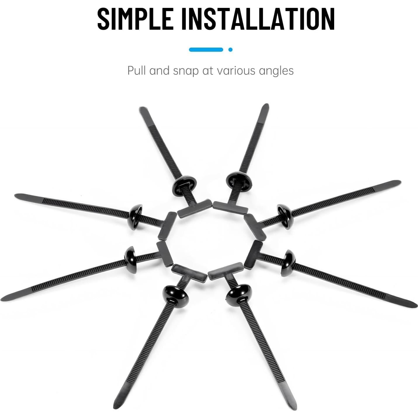 100 Bridas de Cinta de Nylon LOVUFIR - Sujetadores Resistentes UV