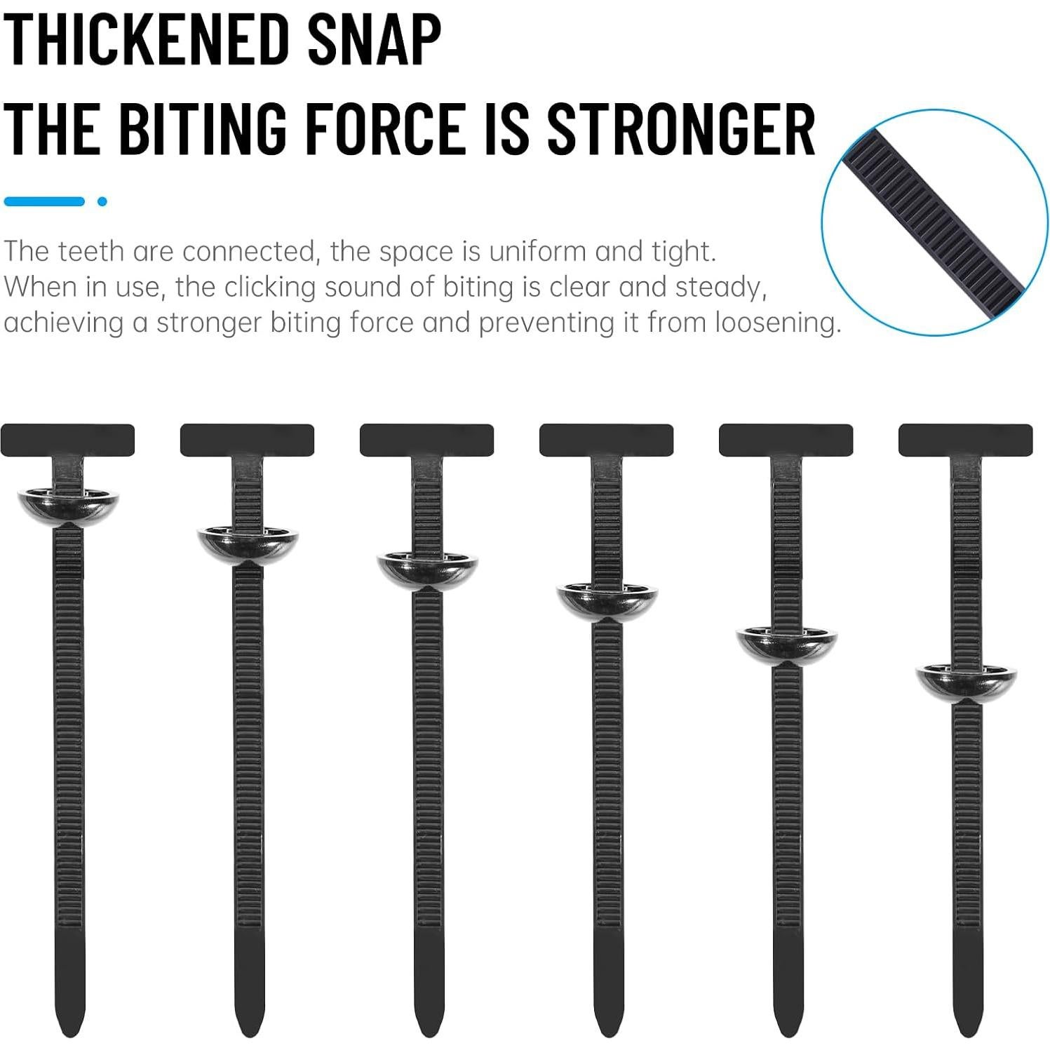 100 Bridas de Cinta de Nylon LOVUFIR - Sujetadores Resistentes UV