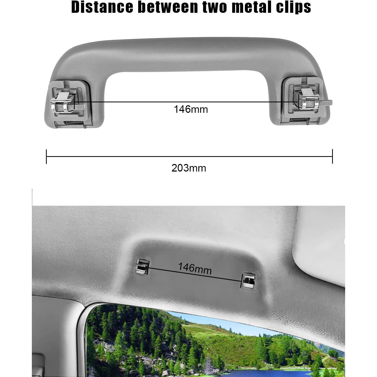 Mango de Tirón de Techo TIKSCIENCE Gris ABS Compatible Toyota