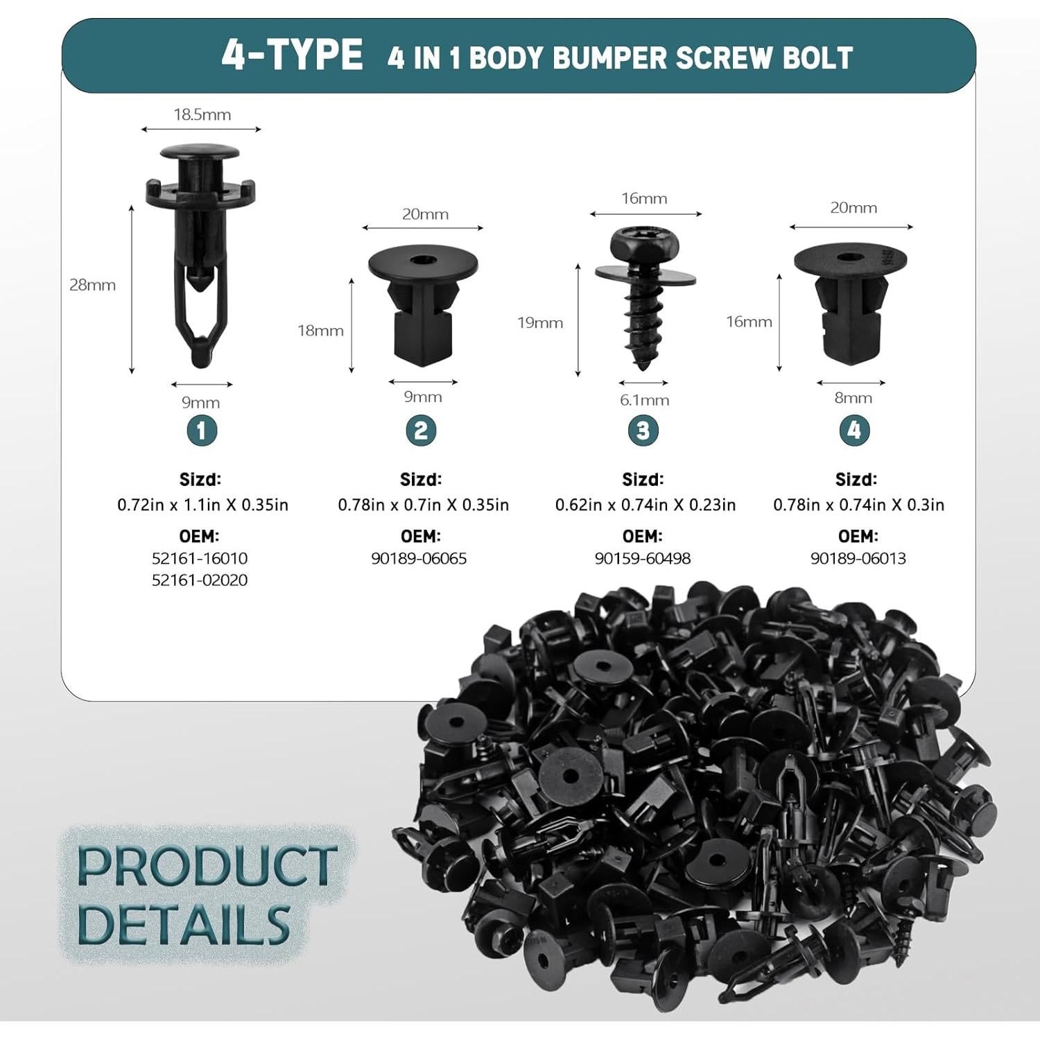 Kit 121 Piezas Tornillos y Clips Toyota Lexus UNIGT