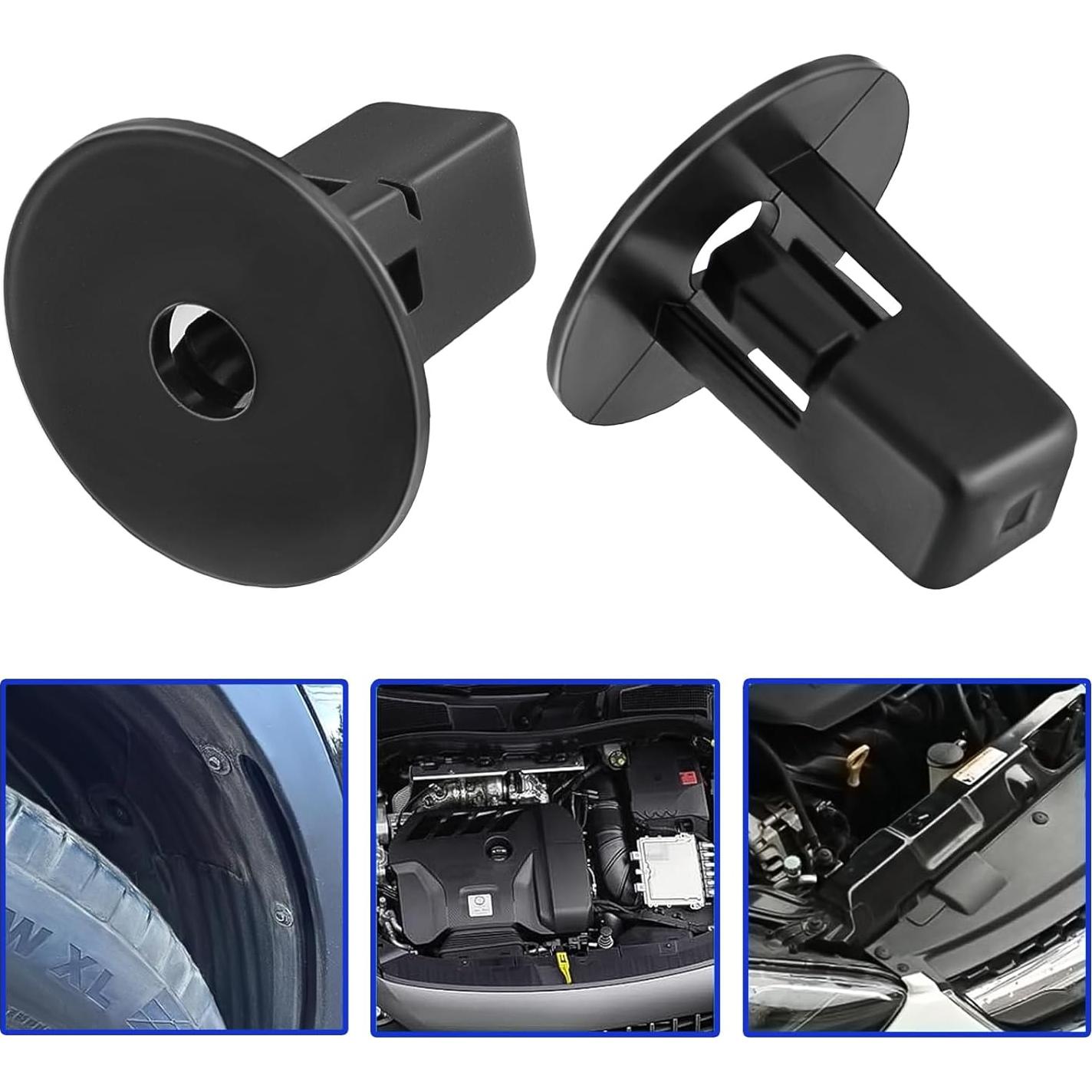 Clips Sujetadores MOTOALL 90189-06065 Nylon Negro 100pcs