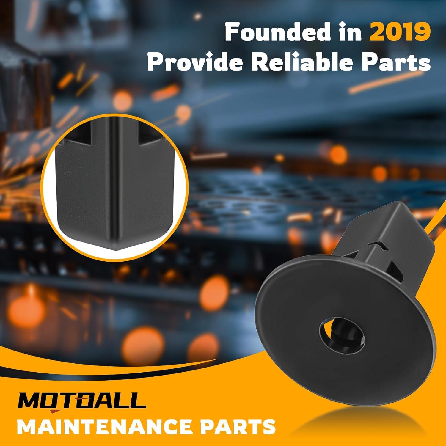 Clips Sujetadores MOTOALL 90189-06065 Nylon Negro 100pcs