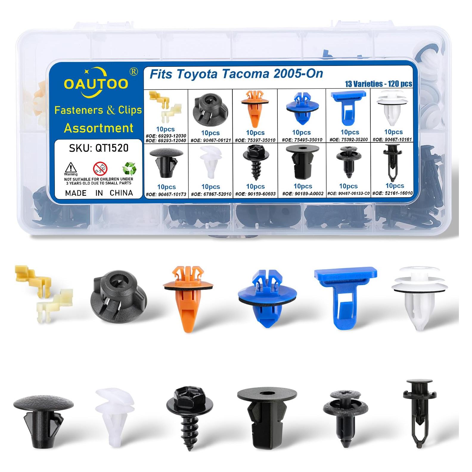 Kit de Clips de Retención OAUTOO para Toyota Tacoma 2005-En - 120 Piezas