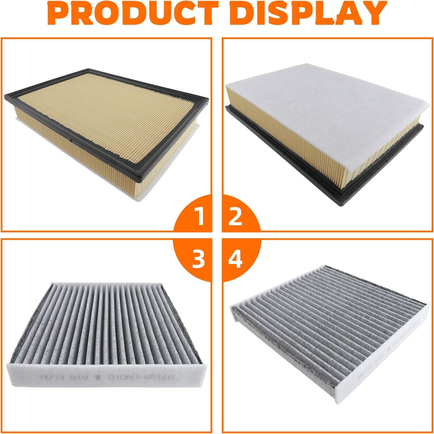 Juego de Filtros de Aire Motor y Cabina GoaMotors para Toyota 4Runner y Lexus GX460