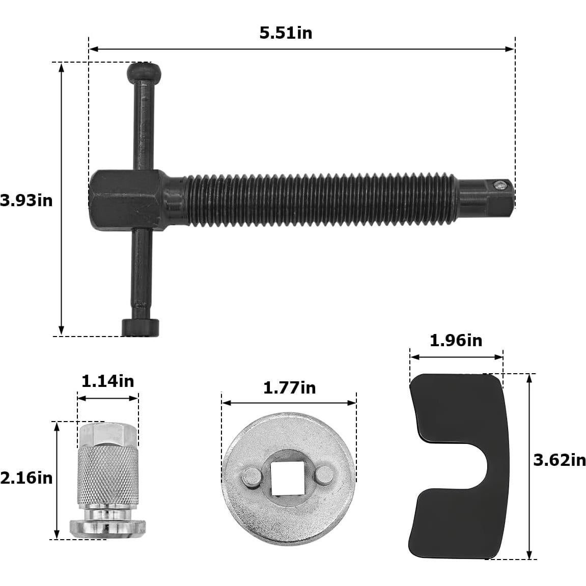 Juego de Herramientas de Retroceso de Pistón de Freno Bittwee