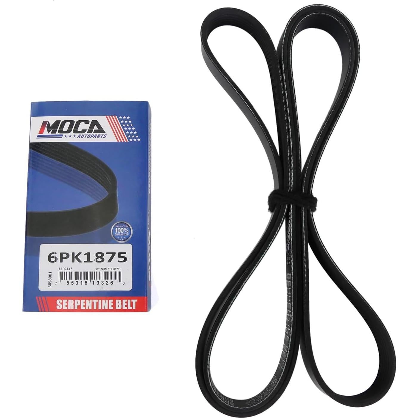 Correa Serpentina MOCA 6PK1875 para Toyota 1.8L 2003-2008