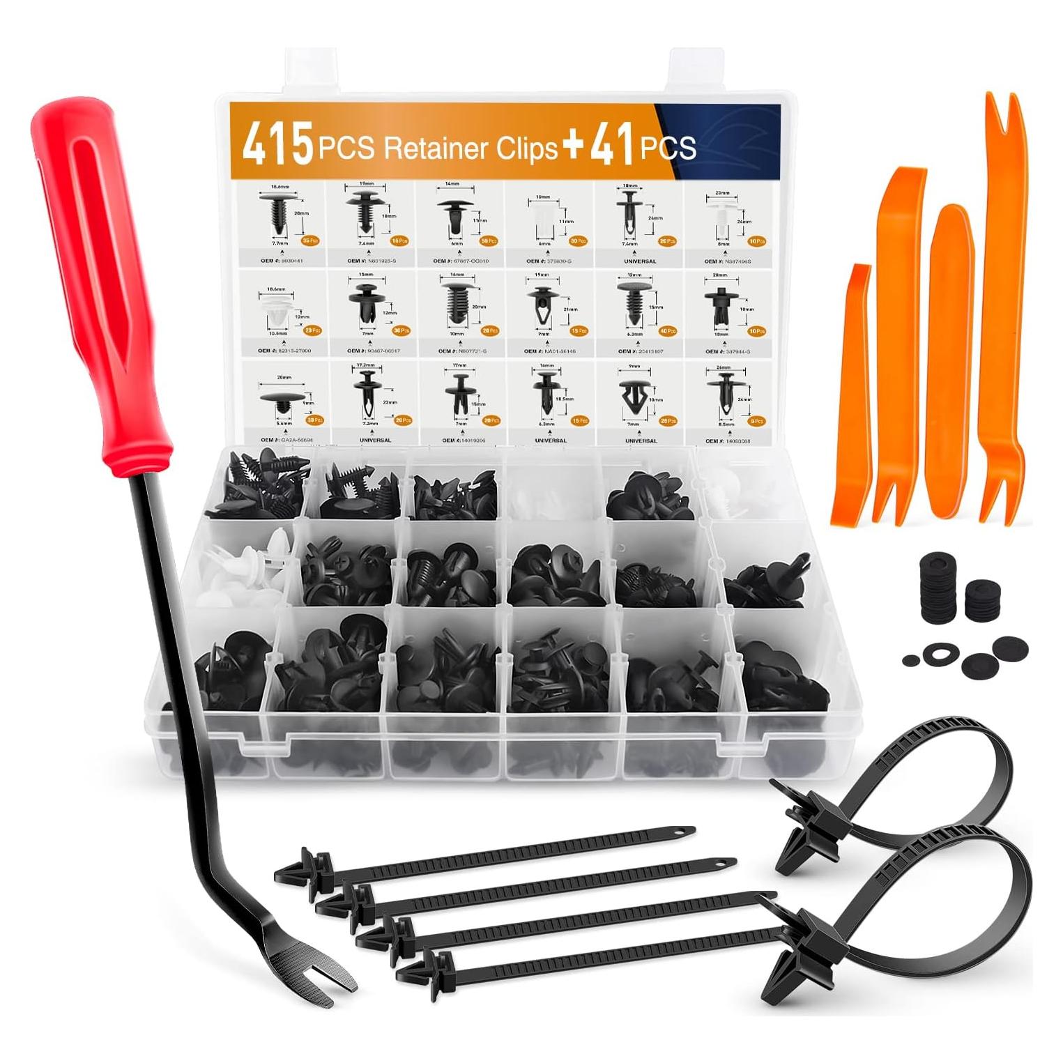 Kit de Sujetadores de Empuje GOOACC 415 Piezas para Automóvil