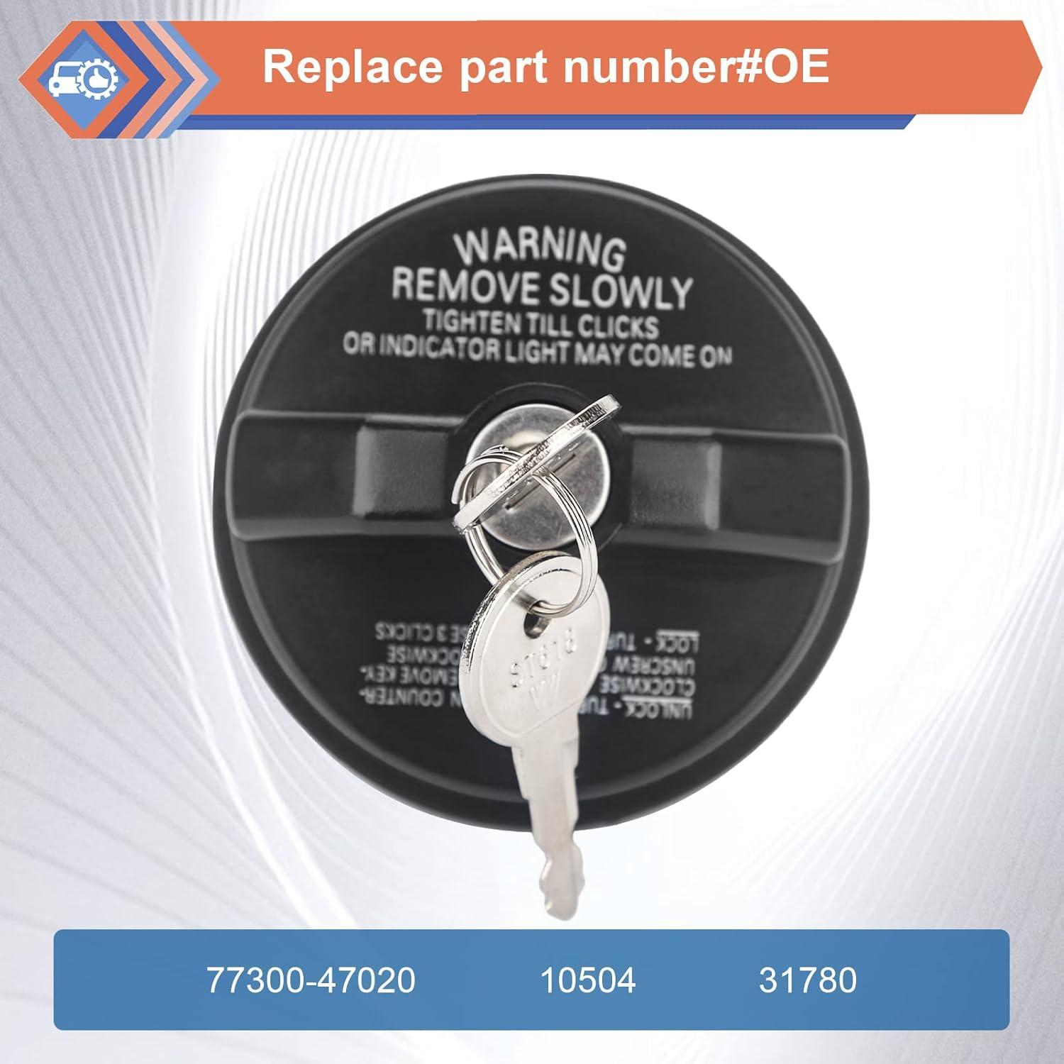 Tapa de Gas Locking ZONFANT con 2 Llaves - Compatible con Chevy, Honda, Nissan y más