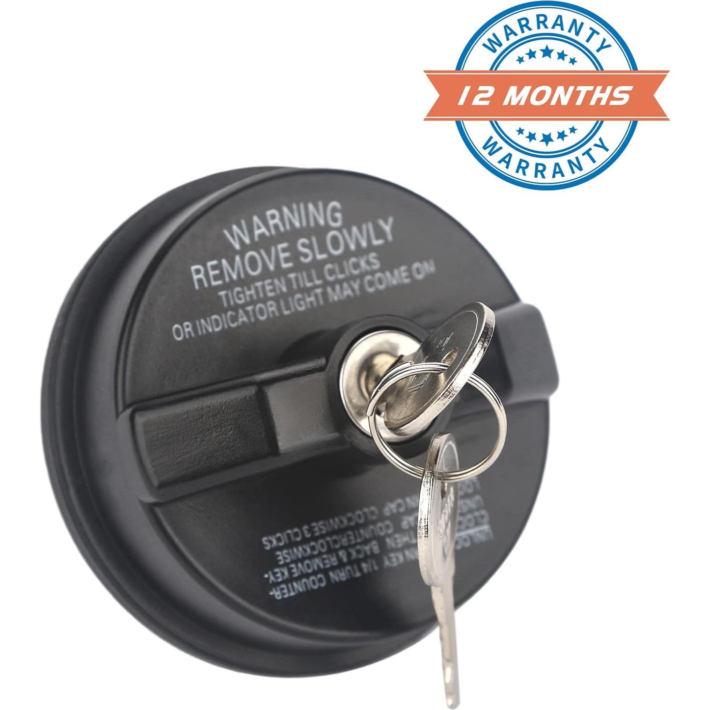 Tapa de Gas Locking ZONFANT con 2 Llaves - Compatible con Chevy, Honda, Nissan y más