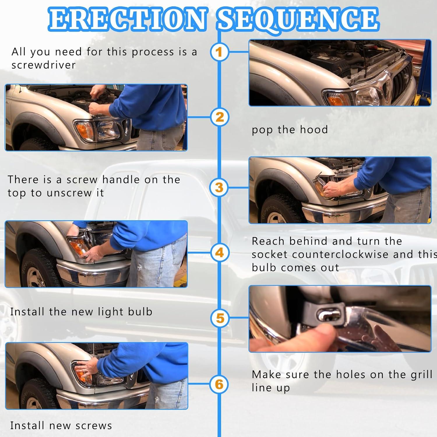 Kit de Clips para Luz de Marcador Toyota Tacoma 2001-2004