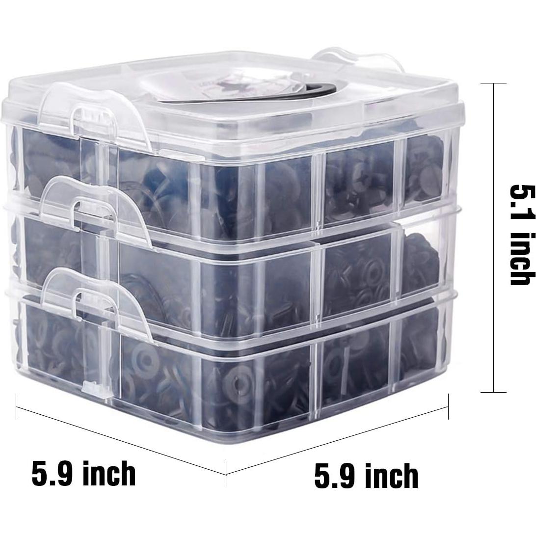 Kit de Clips de Retención Automotriz Guteauto 620 Pcs Nylon