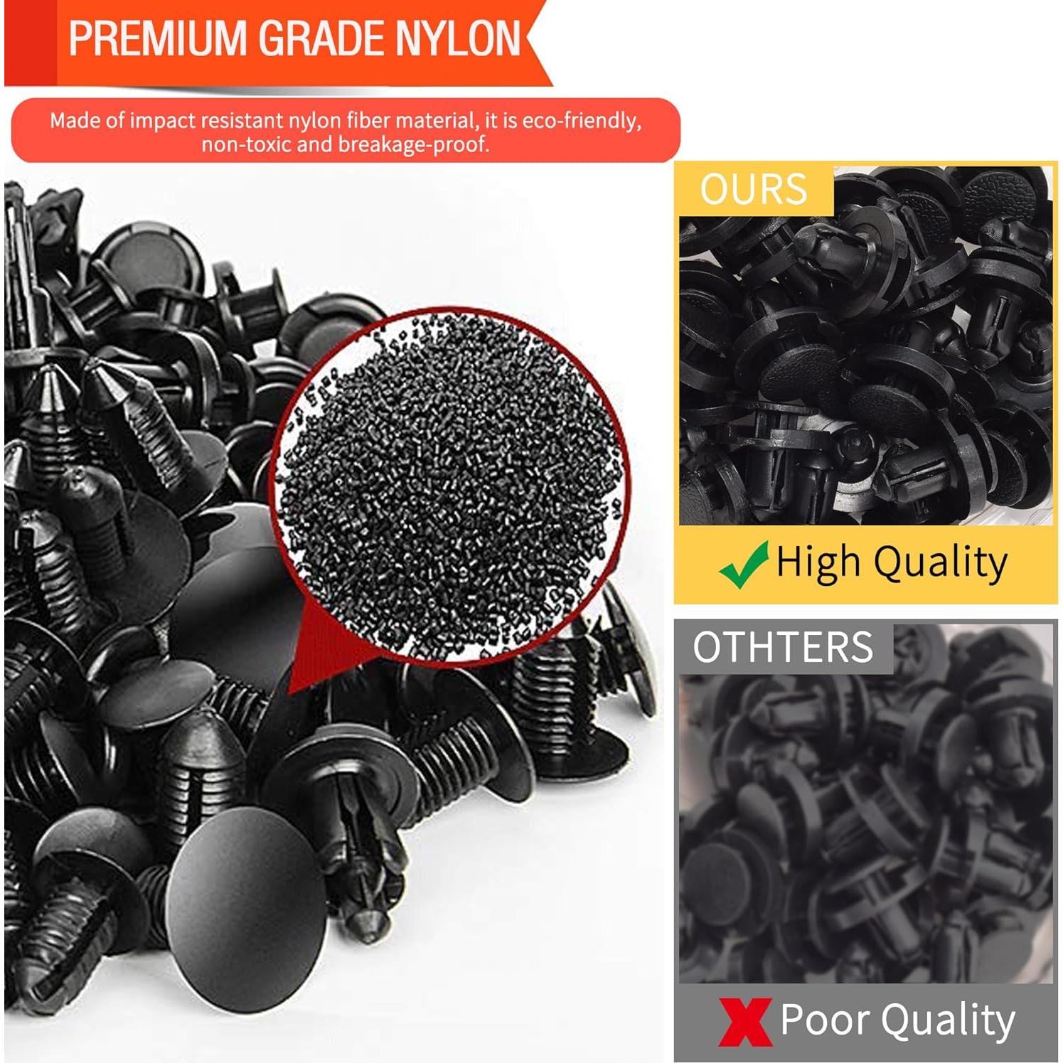 Kit de Sujetadores de Plástico Niteguy 390 Piezas para Subaru