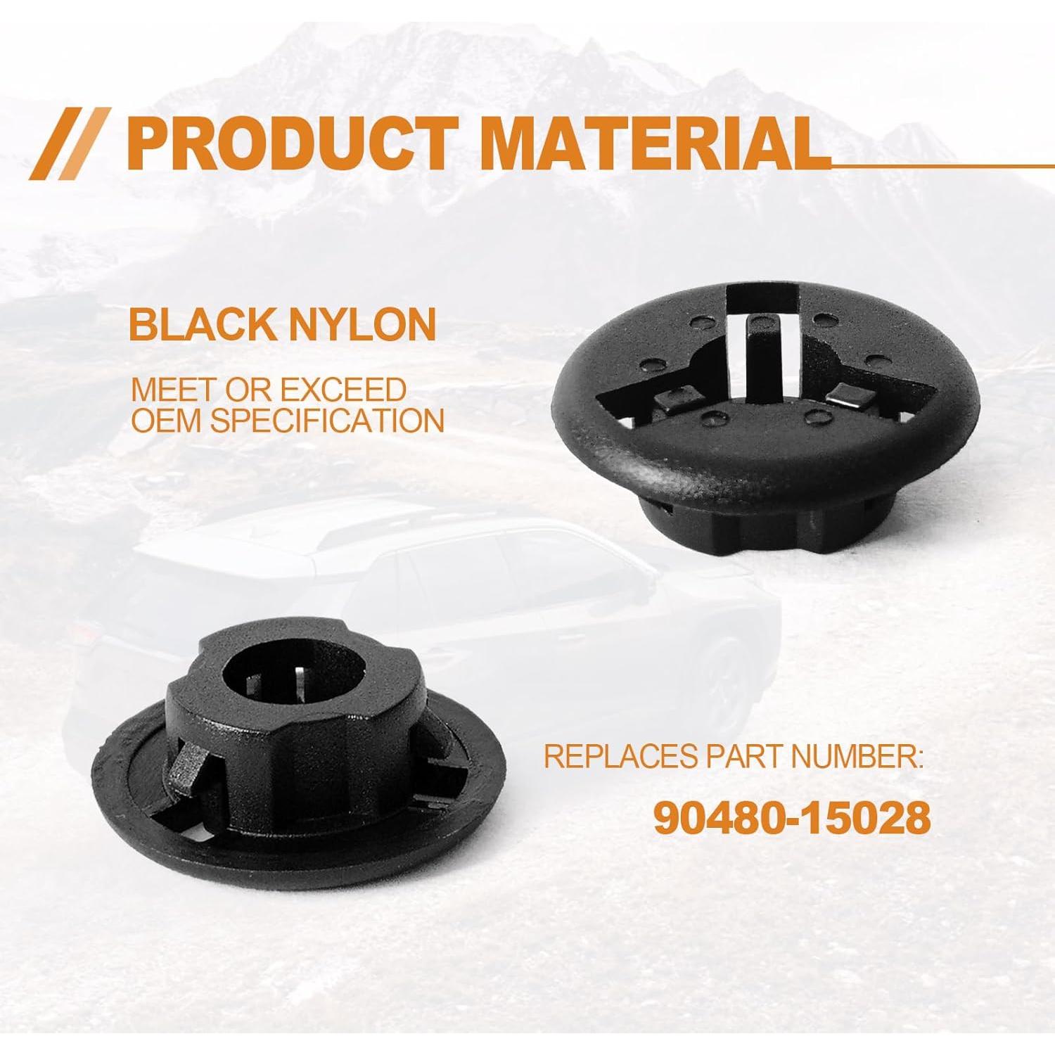 10 Grommets de Varilla de Capó Toyota TOPCNOEM 90080-48064