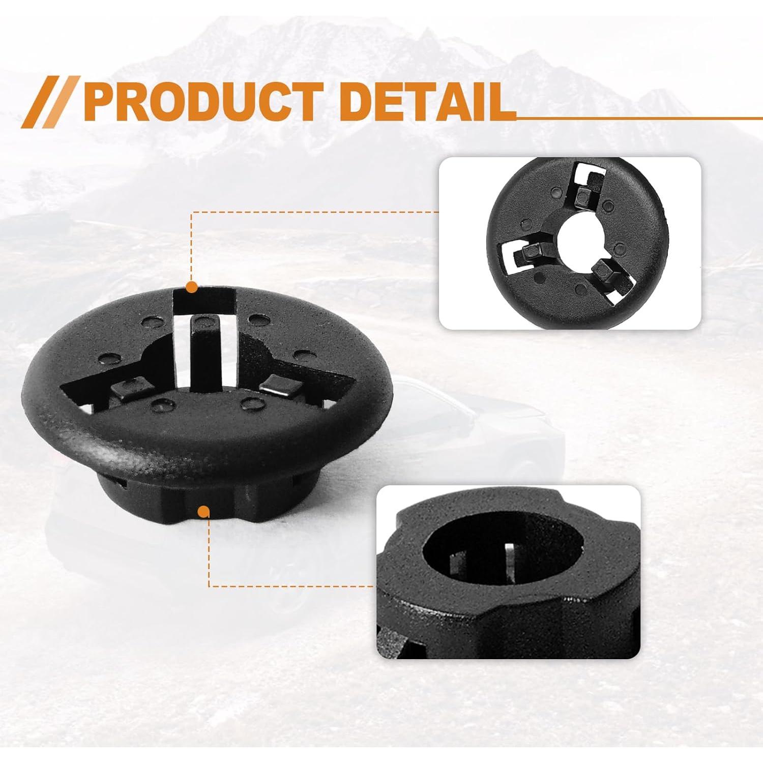 10 Grommets de Varilla de Capó Toyota TOPCNOEM 90080-48064