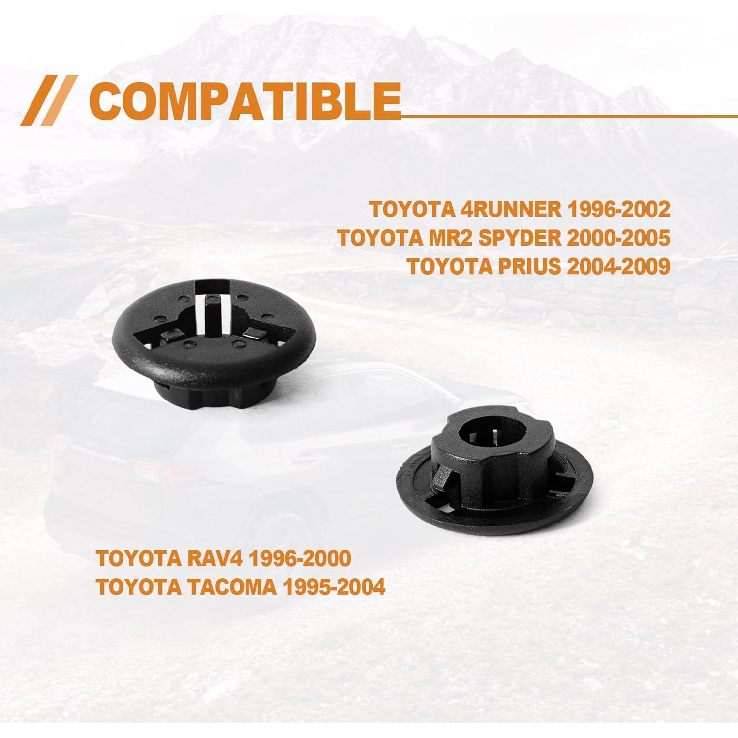 10 Grommets de Varilla de Capó Toyota TOPCNOEM 90080-48064