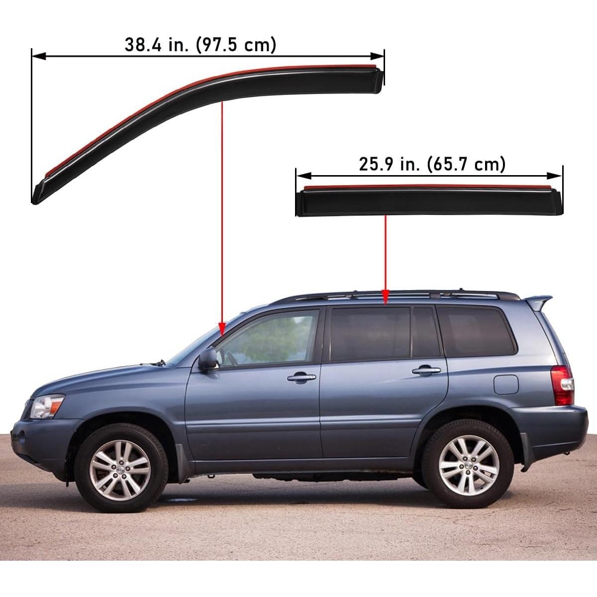 Deflectores de Ventana Lightronic para Toyota Highlander 2001-2007