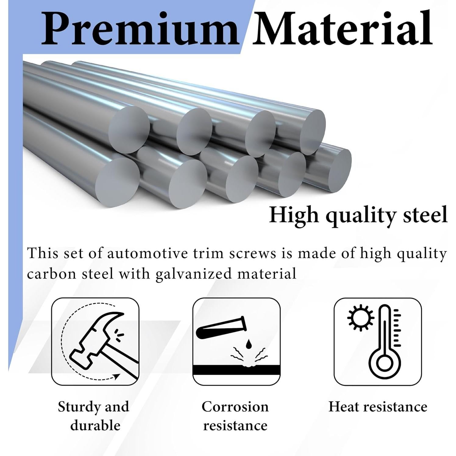 Kit 160 Tornillos y Clips de Retención Automotriz Ecocstm