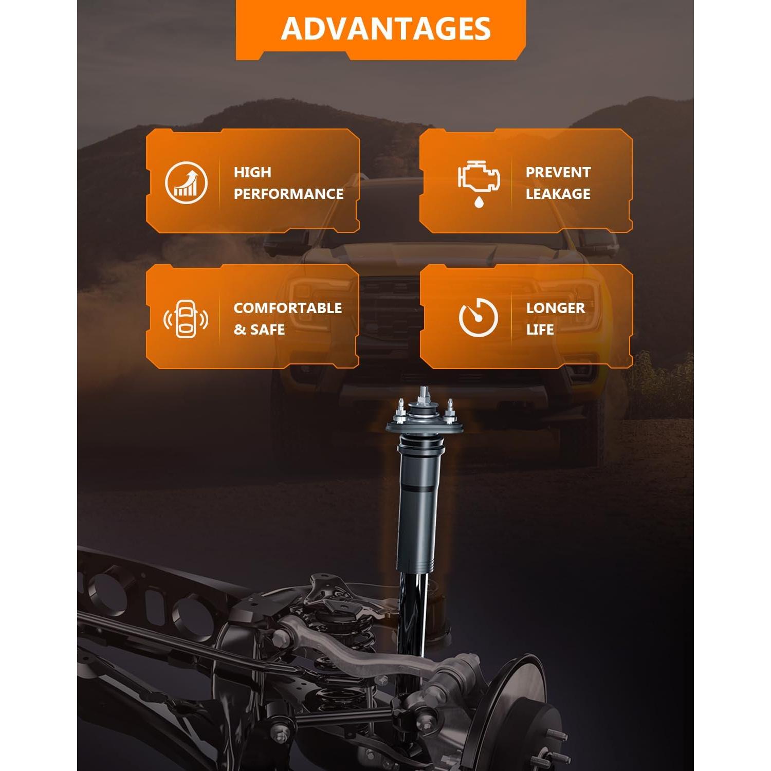 Amortiguadores traseros OCPTY para Toyota RAV4 1996-2005