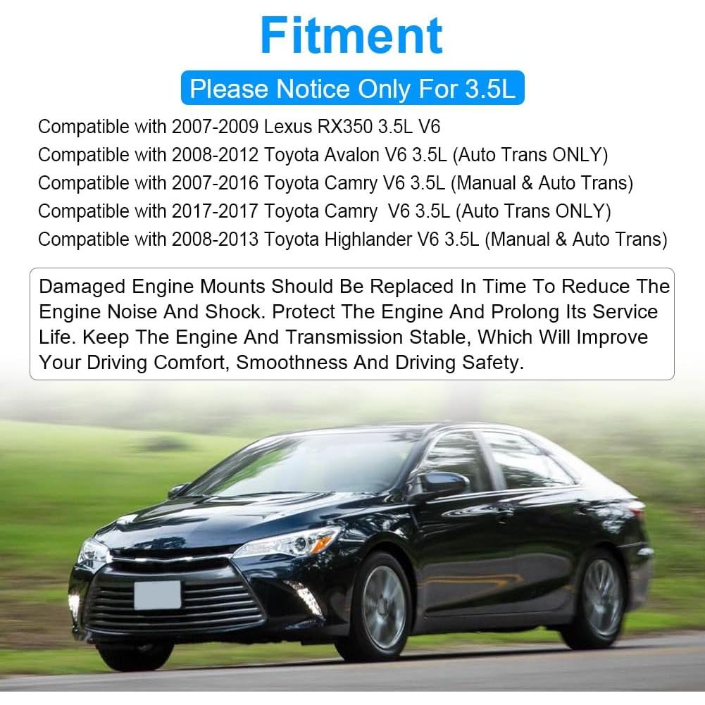 Soporte de Motor JDMON para Toyota Camry V6 3.5L 2007-2017