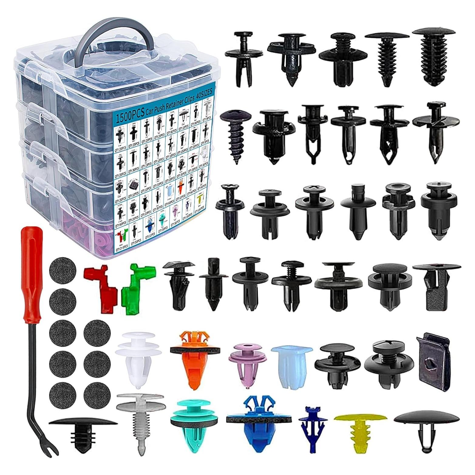 Kit de Clips de Retención Automotriz GOOSLA 1801 Piezas