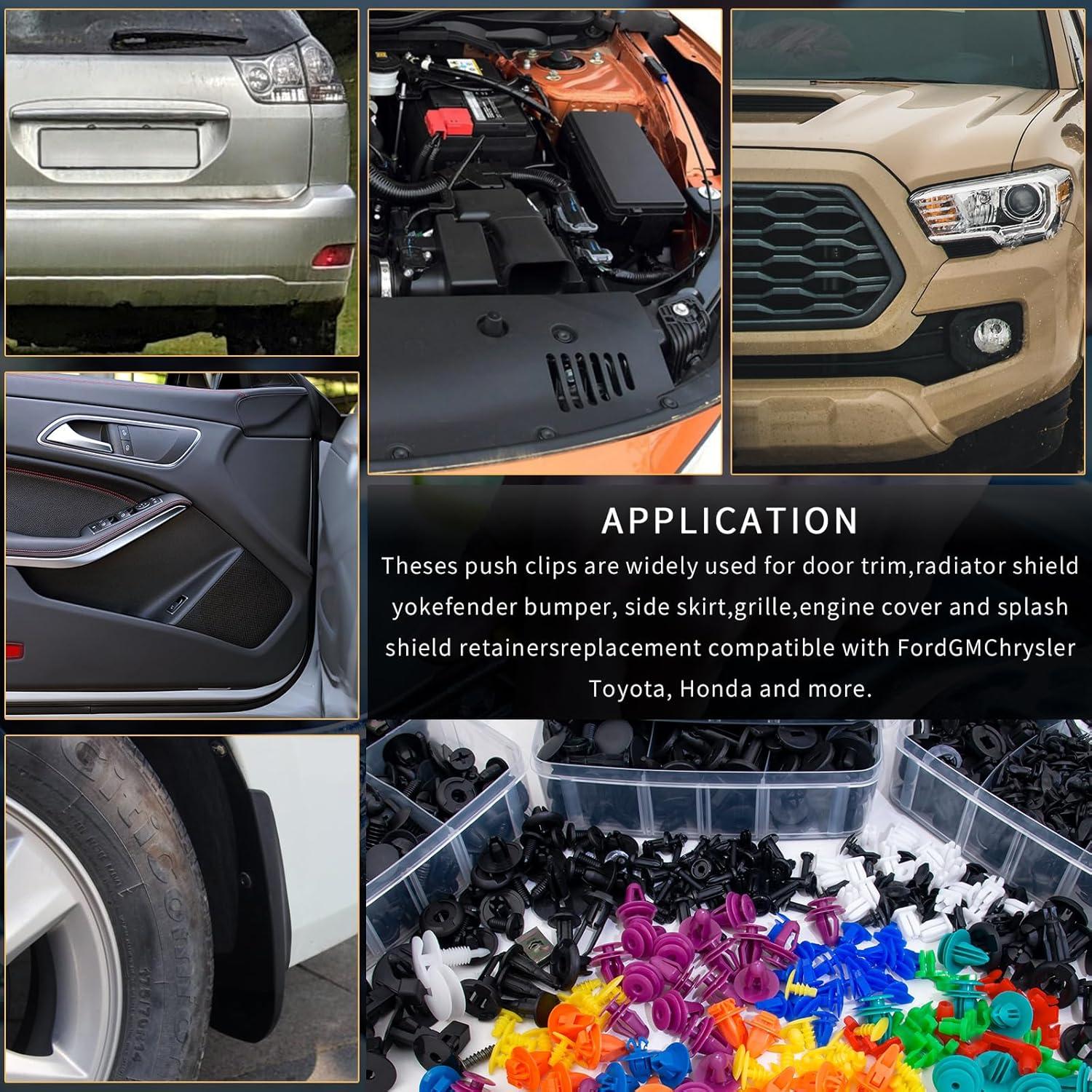 Kit de Clips de Retención Automotriz GOOSLA 1801 Piezas