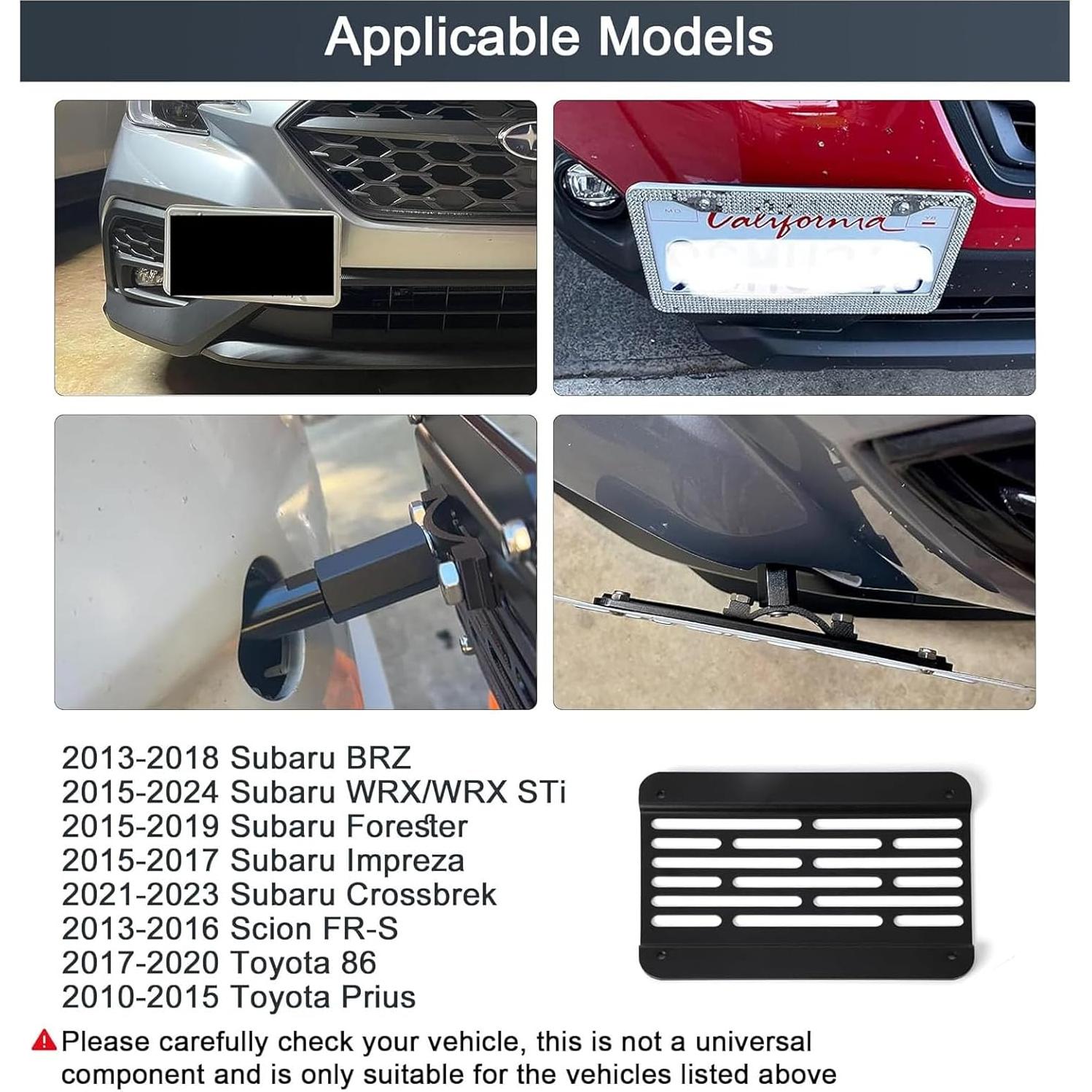 Soporte de Placa de Licencia CNSPEED para Gancho de Remolque M16