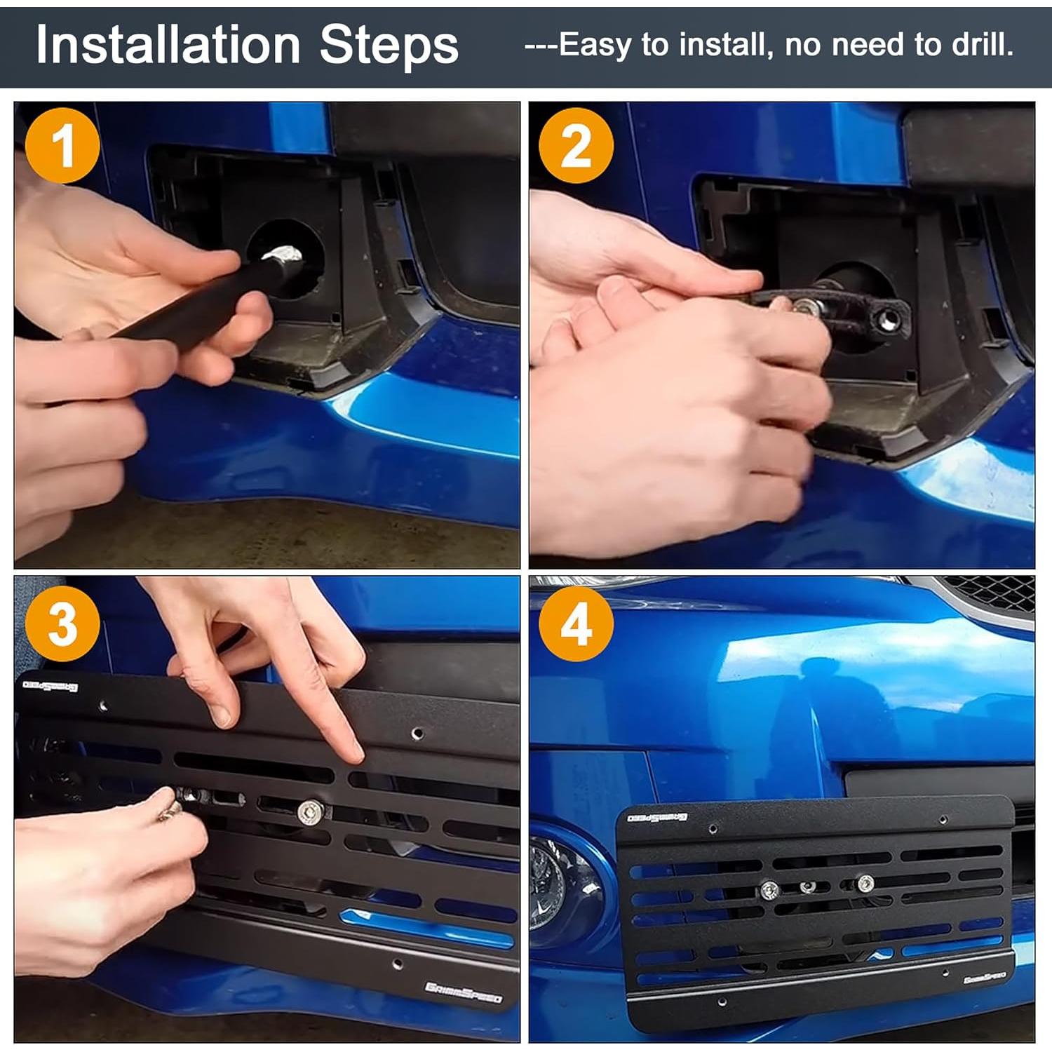 Soporte de Placa de Licencia CNSPEED para Gancho de Remolque M16