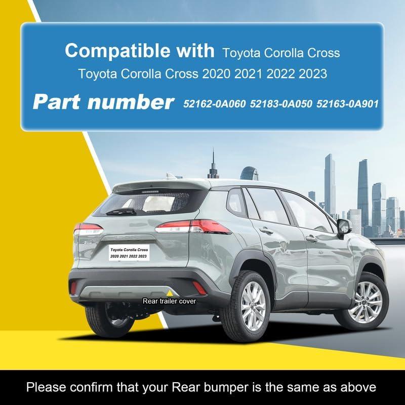 Cubierta de gancho de remolque Goholy para Toyota Corolla Cross 2020-2023