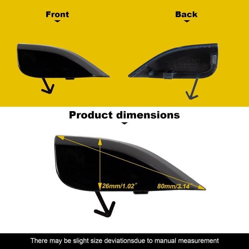 Cubierta de gancho de remolque Goholy para Toyota Corolla Cross 2020-2023