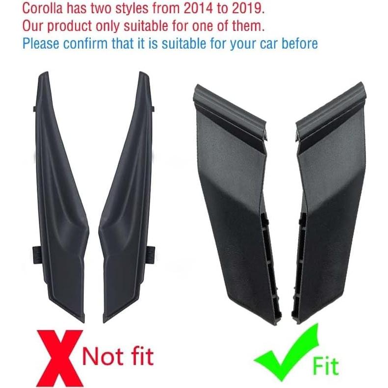 Cubierta Lateral Limpiaparabris Toyota Corolla 2014-2019 YUNHECAM