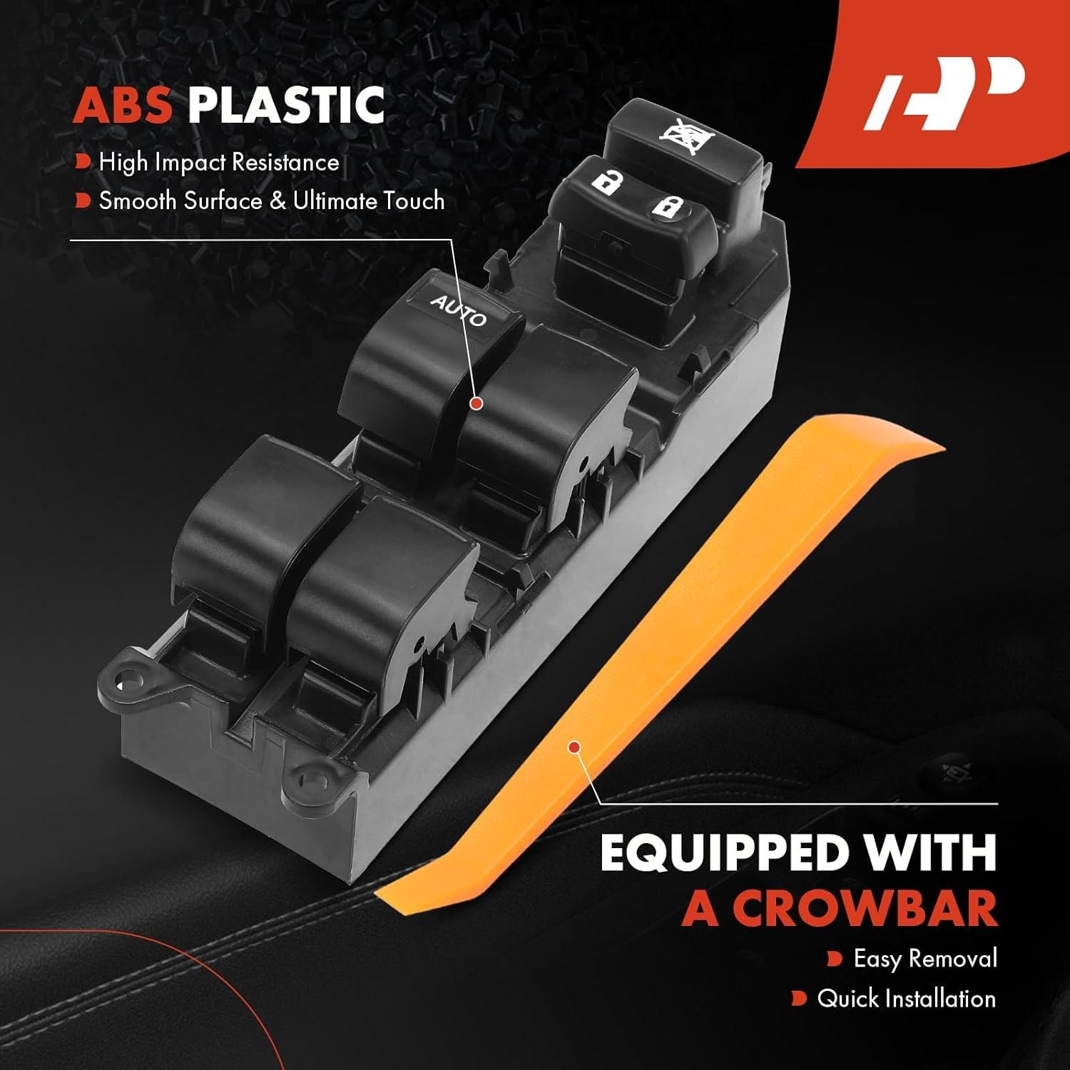 Interruptor de Ventana Eléctrica A-Premium para Toyota Camry 2007-2009, Tacoma 2012-2015, Yaris 2007-2015, Lado Izquierdo