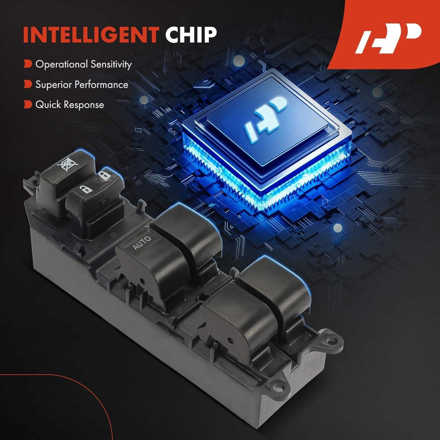 Interruptor de Ventana Eléctrica A-Premium para Toyota Camry 2007-2009, Tacoma 2012-2015, Yaris 2007-2015, Lado Izquierdo