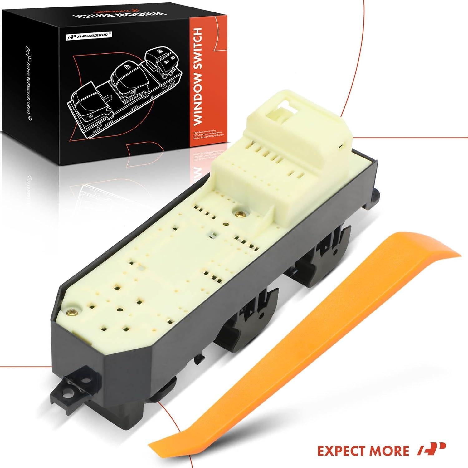 Interruptor de Ventana Eléctrica A-Premium para Toyota Camry 2007-2009, Tacoma 2012-2015, Yaris 2007-2015, Lado Izquierdo