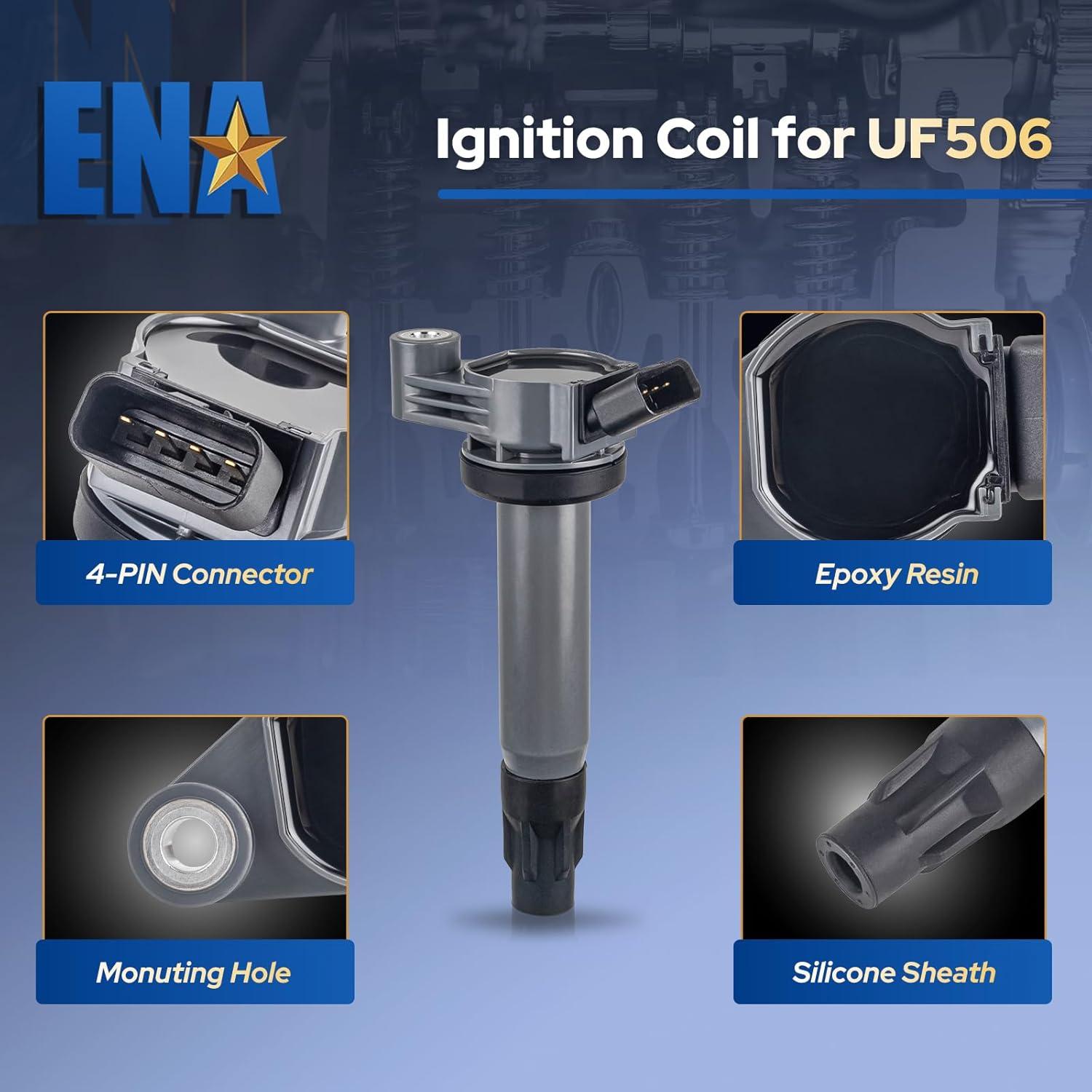 Paquete de 6 Bobinas de Encendido ENA V6 3.3L Compatible Toyota/Lexus