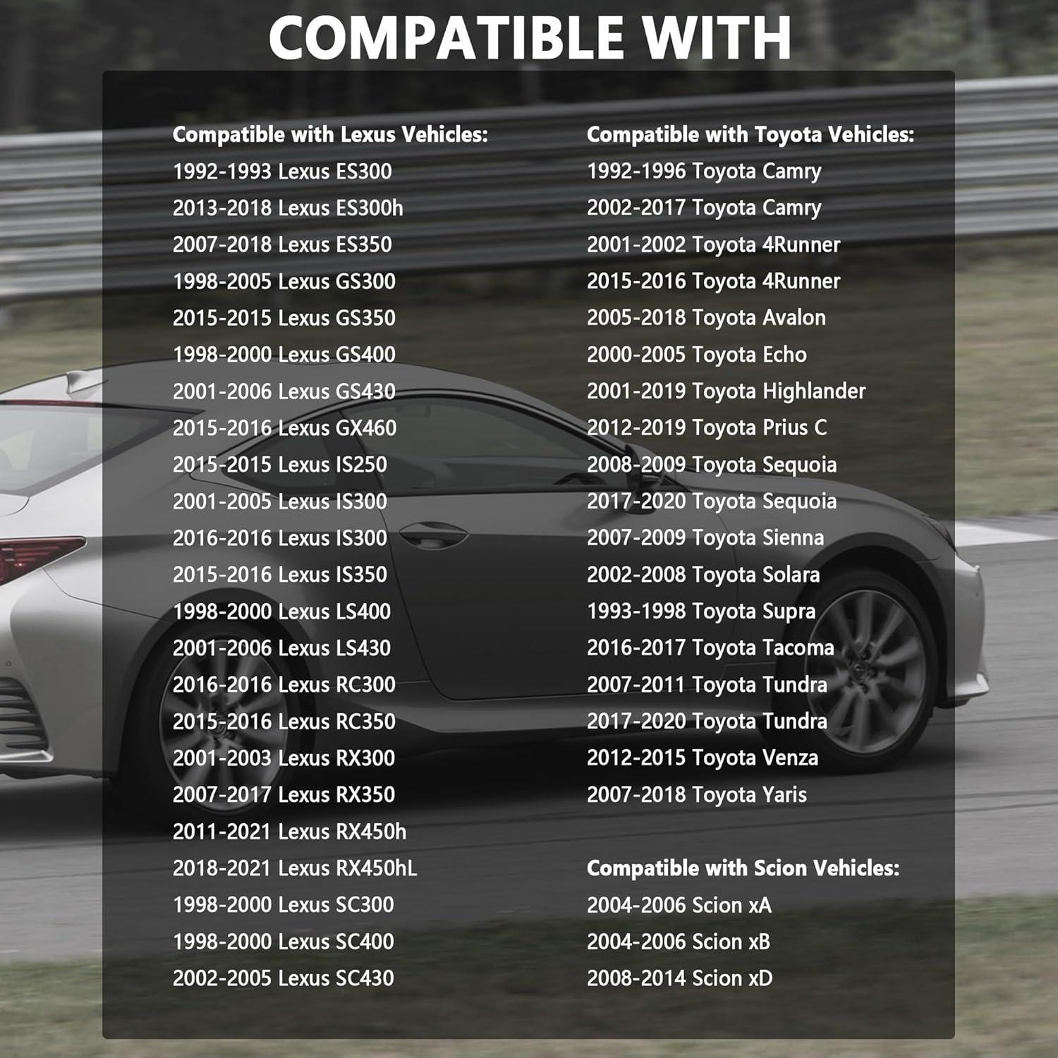 Tapa de Radiador IHOTDER para Lexus Toyota Scion - Acero Inoxidable