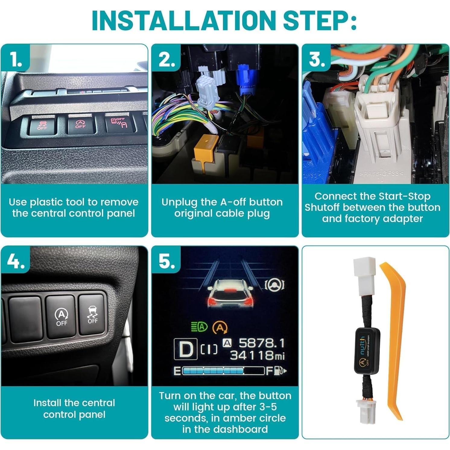 Eliminador Auto Start Stop NuIth para Toyota Highlander 2020-2024