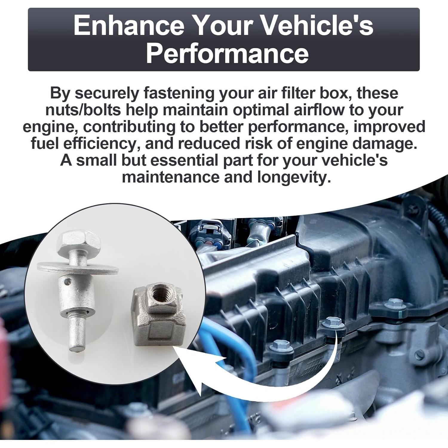 Arandela y Tuerca Filtro de Aire Toyota 90099-04593/05286 - 2 Pares