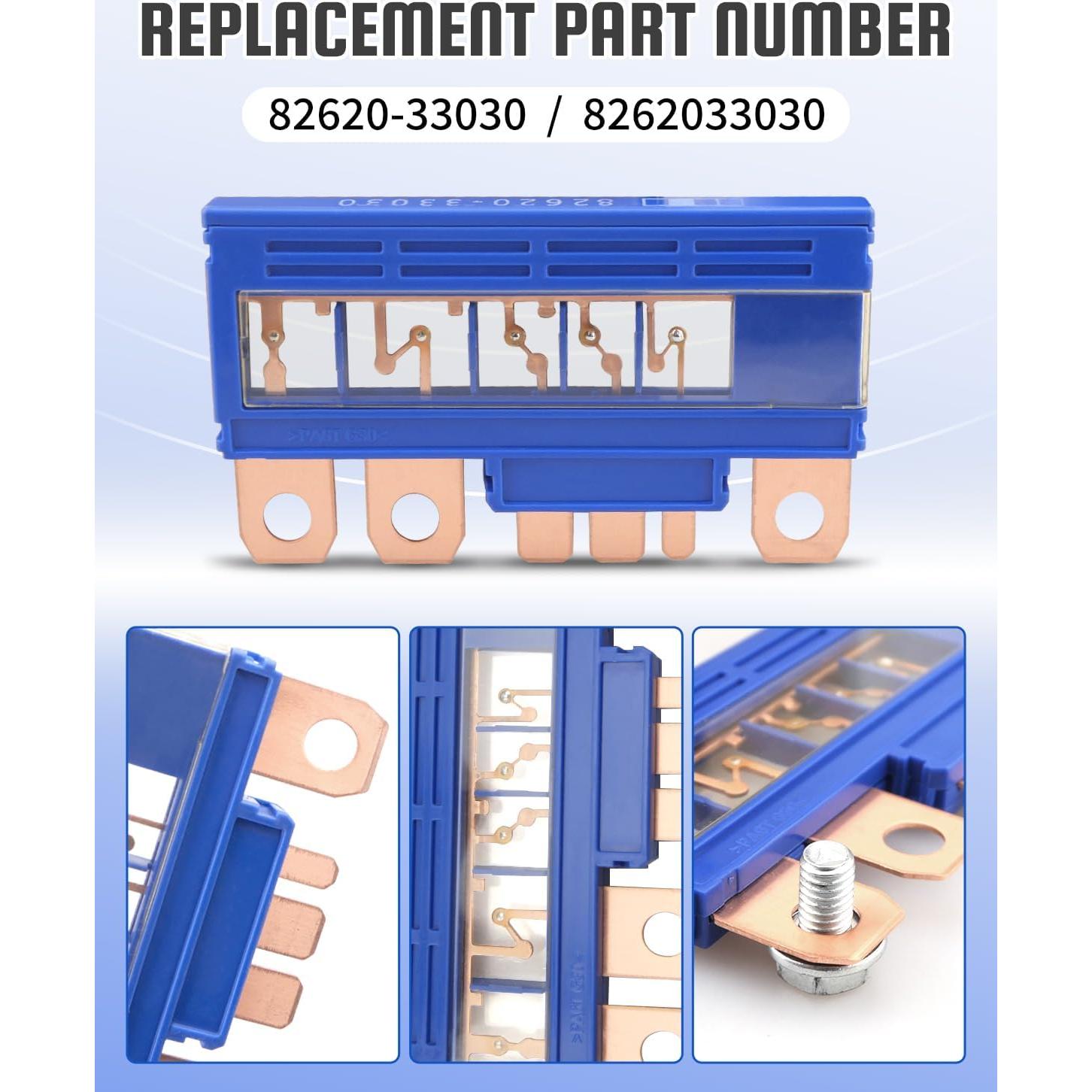 Ensamblaje de Bloque de Enlace Fusible JUWEVAZU 82620-33030 para Toyota