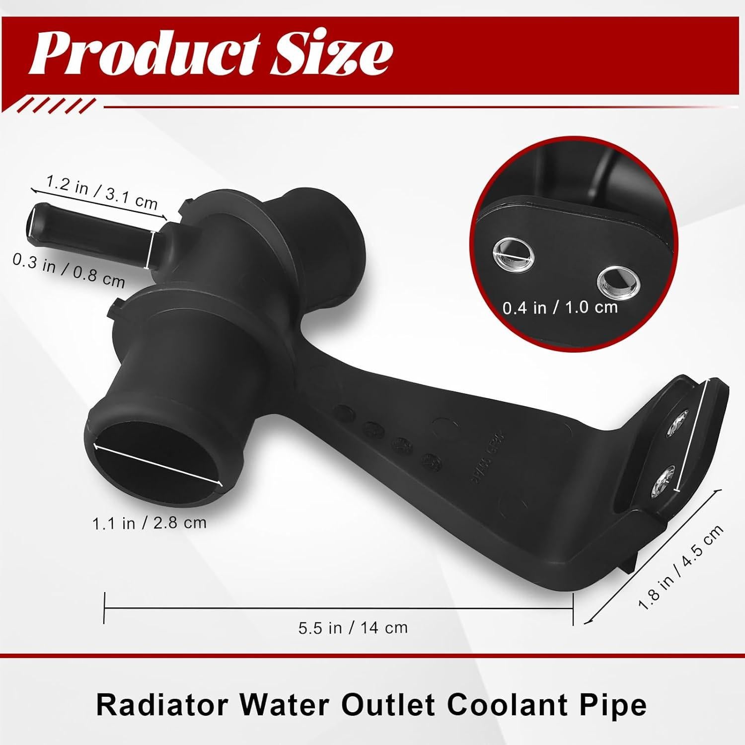 Conector de refrigerante Lunwag para Toyota Corolla 1.8L 2009-2014