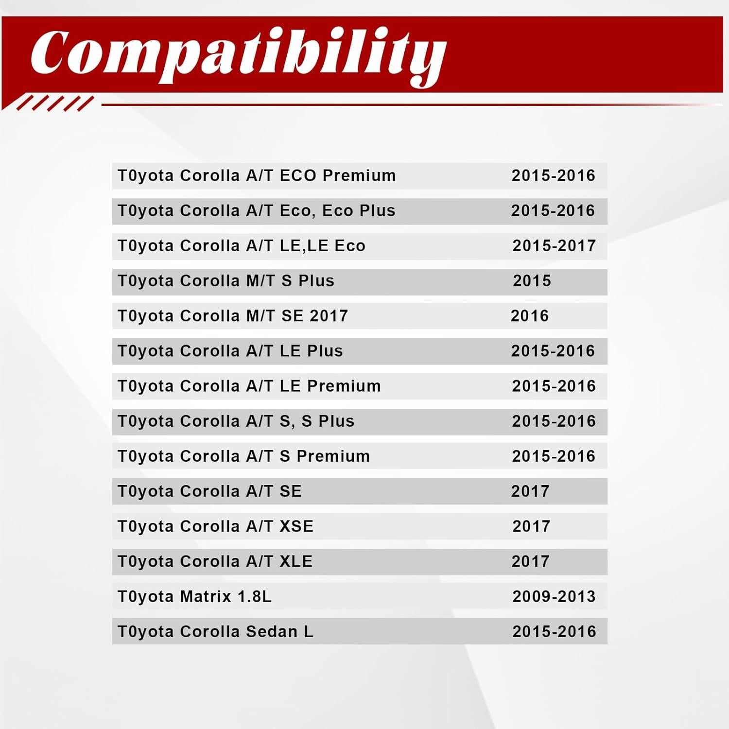 Conector de refrigerante Lunwag para Toyota Corolla 1.8L 2009-2014
