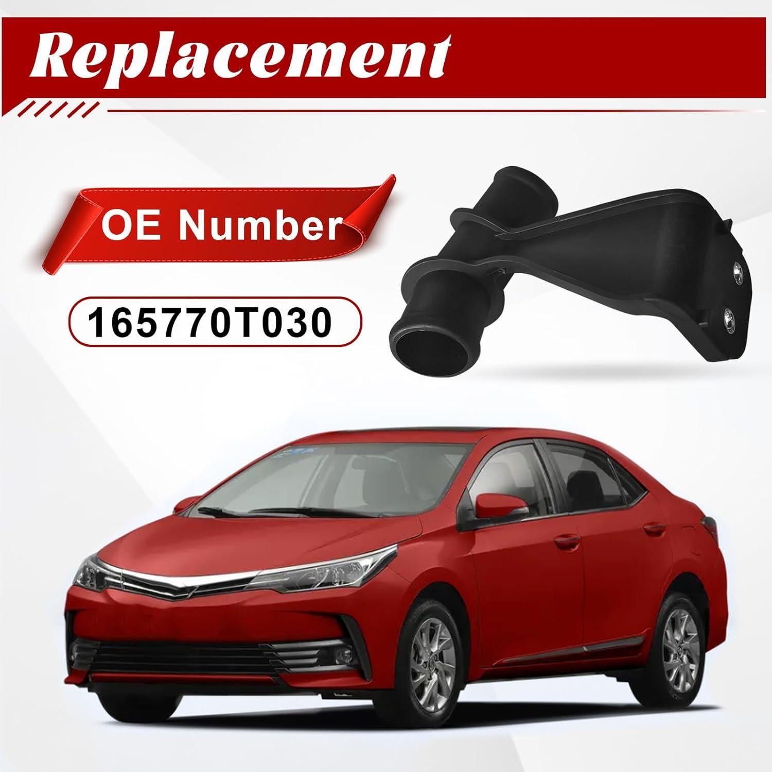 Conector de refrigerante Lunwag para Toyota Corolla 1.8L 2009-2014