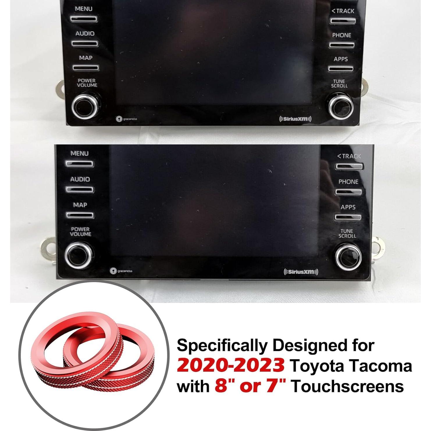 Accesorios de Interior Toyota Tacoma 2020-2023 10 PCS Rojo