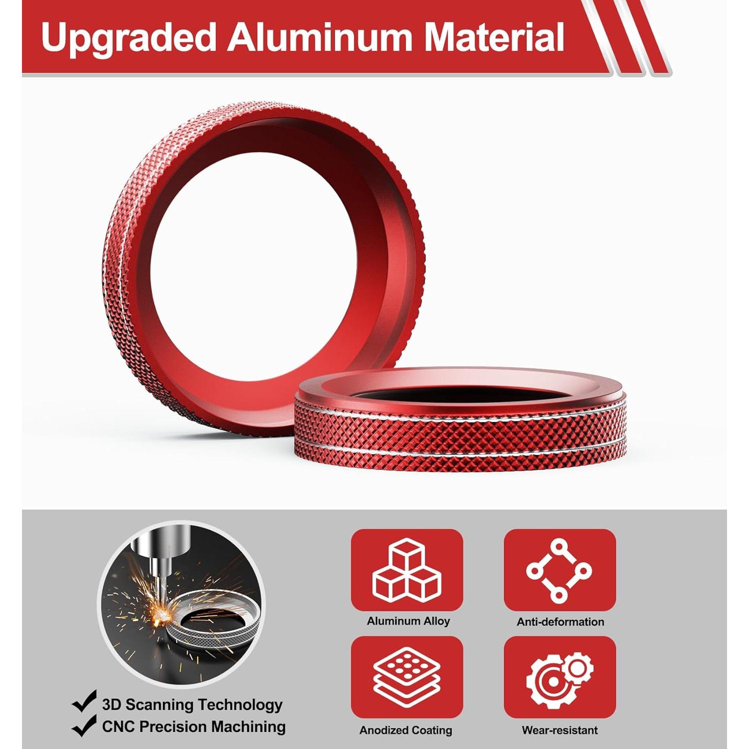 Accesorios de Interior Toyota Tacoma 2020-2023 10 PCS Rojo