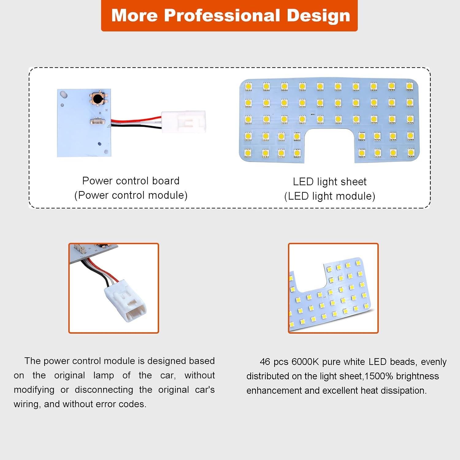 Luz LED Interior Toyota ZEN HON 6000K para Tacoma RAV4 BZ4X