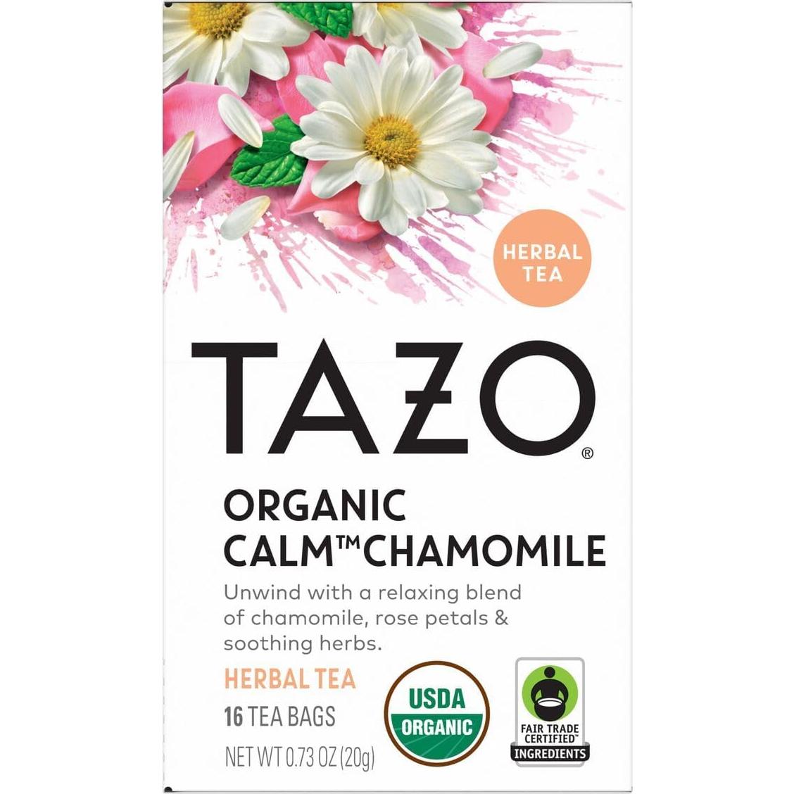 Té Orgánico Regenerativo TAZO - Calmante Manzanilla y Zen 16 CT